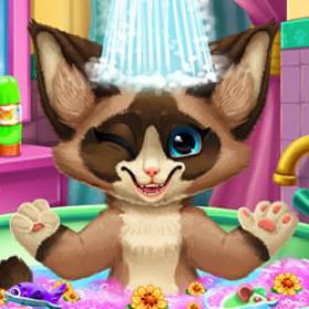 play Kitten Bath - Free Game At Playpink.Com