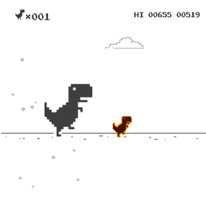 play Dino Dusty Run T-Rex