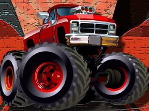 play Crazy Monster Trucks Puzzle