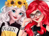 play Ariel And Elsa Instagram Stars