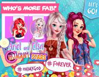 play Ariel And Elsa Instagram Stars