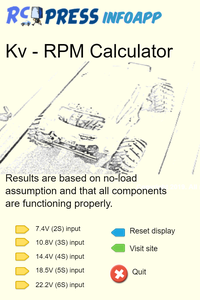 play Rcpress Kv - Rpm Calculator