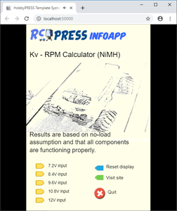 play Rcpress Kv - Rpm Calculator (Nimh)