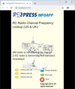 play Lookup The Rc Model Am Radio Frequencies (Us & Uk)