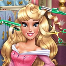 play Sleeping Princess Real Haircuts - Free Game At Playpink.Com