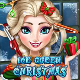 play Ice Queen Christmas Real Haircuts - Free Game At Playpink.Com