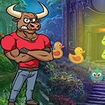 Bull Man Rescue Game