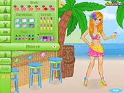 play Tiki Cafe Waitress Dress Up