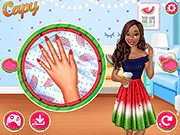 play Princesses Love Watermelon Manicure