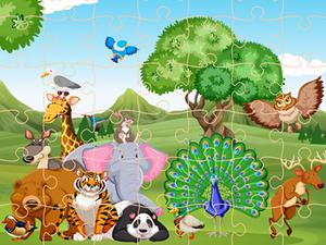 play Wild Animals Jigsaw