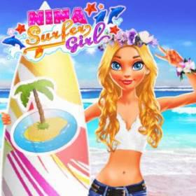 play Nina - Surfer Girl - Free Game At Playpink.Com