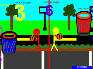 play Slam Dunk 1V1 Split Screen 2