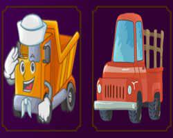 play Cartoon Trucks Memory