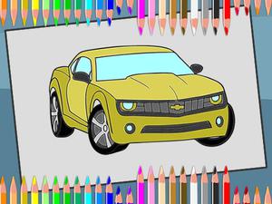 play American Cars Coloring Book