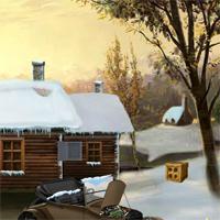 play Enagames-The-Frozen-Sleigh-Timber-House-Escape