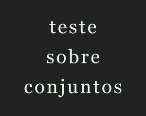 play Teste Sobre Conjuntos De Linguagem