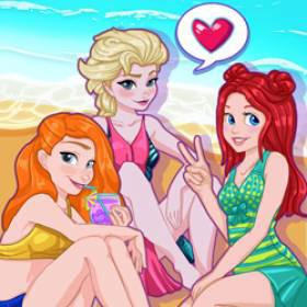 play Princess Beach Party - Free Game At Playpink.Com
