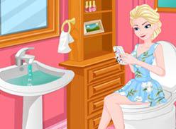 play Elsa'S Bathroom Emergency