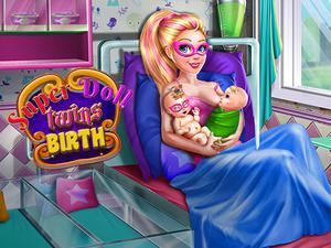 play Super Doll Twins Birth