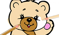 Back To School: Cute Bear Coloring