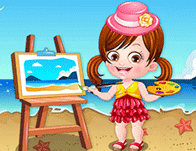 play Baby Hazel Artist Dressup