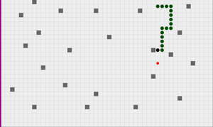 play Snake W/ Obstacles
