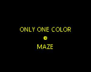 Only One Color Maze