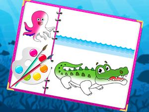 play Sea Creatures Coloring Book