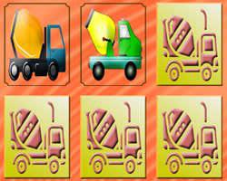 play Mixer Trucks Memory