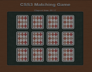 play Css3 Matching Game