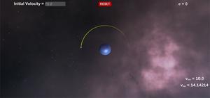 play Two-Body Orbital Motion Demo