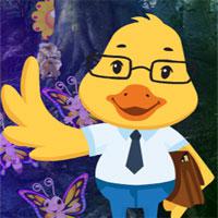 play Cartoon Duck Teacher Escape