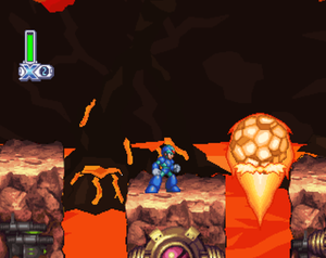 play Megaman X4 Magma Dragoon Stage Clone