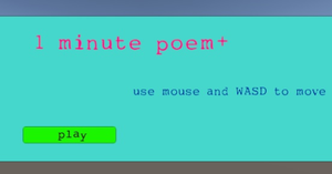 play One Minute Poem +