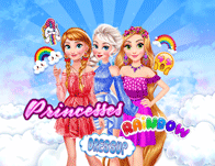 play Princess Rainbow Dressup