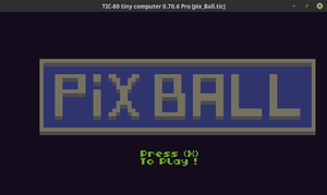 play Pixel Ball - Tic80