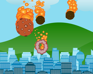 play Asteroids Destroy The City Simulator 2017