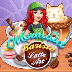 play Mermaid Barista Latte Art