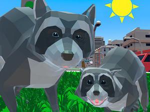 Raccoon Adventure: City Simulator 3D