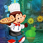 Monkey Pizza Chef Escape