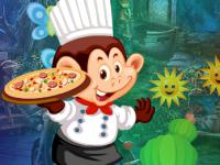 Monkey Pizza Chef Escape