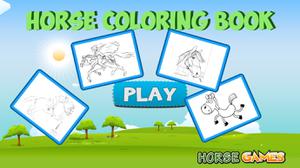 play Horse Coloring Book Html5