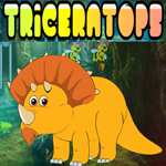 Yellow Triceratops Escape