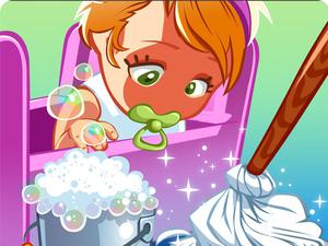 play Baby Cleaning
