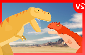 play T-Rex Fights Carnotaurus