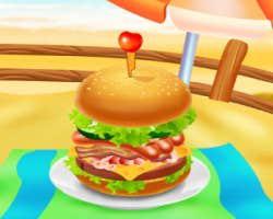 play Huge Super Burger Cooking