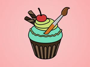 play Yummy Cupcake Coloring