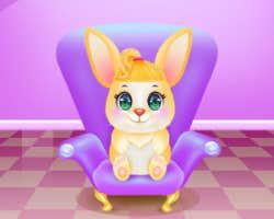 Cute Bunny Caring And Dressup