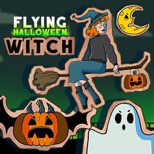 play Halloween Witch Fly