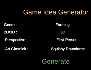 Random Game Idea Generator